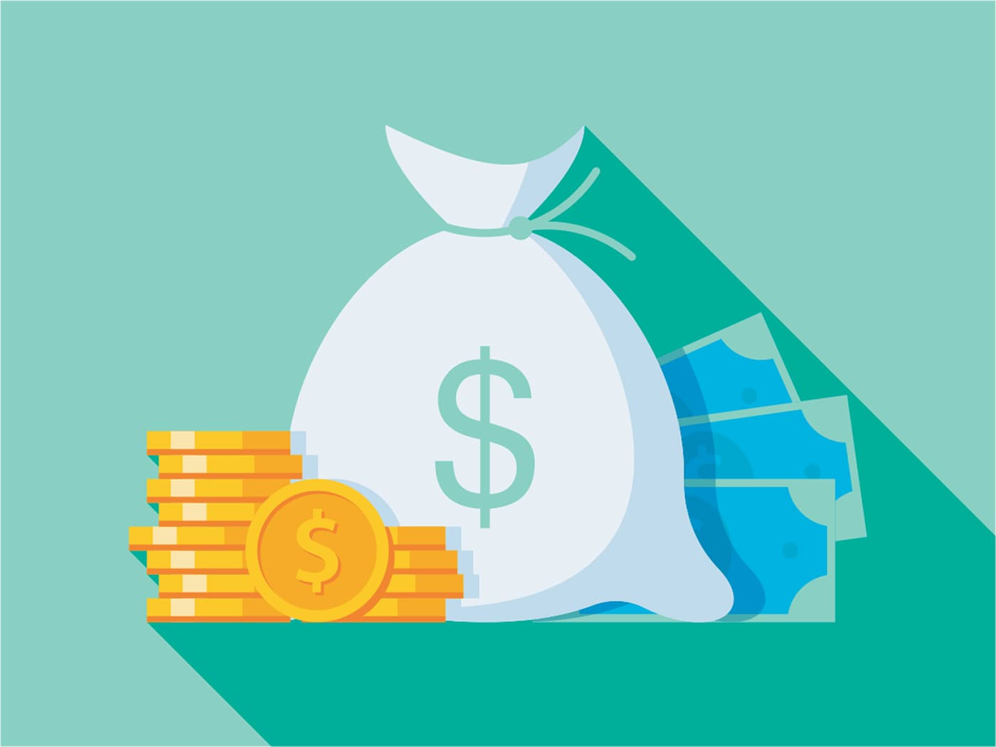 An illustration of money